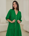 Astona Green Boho Dress