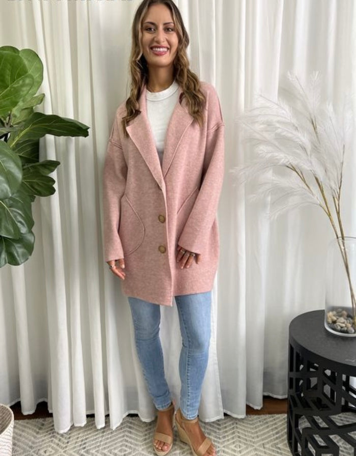 Louvie PINK coatigan