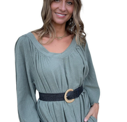 black stretchy belt