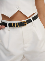 Eva Black thin belt