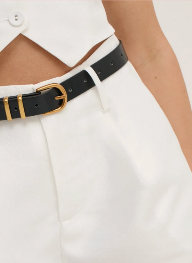 Eva Black thin belt