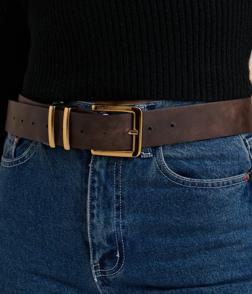 Western Vintage Brown Belt