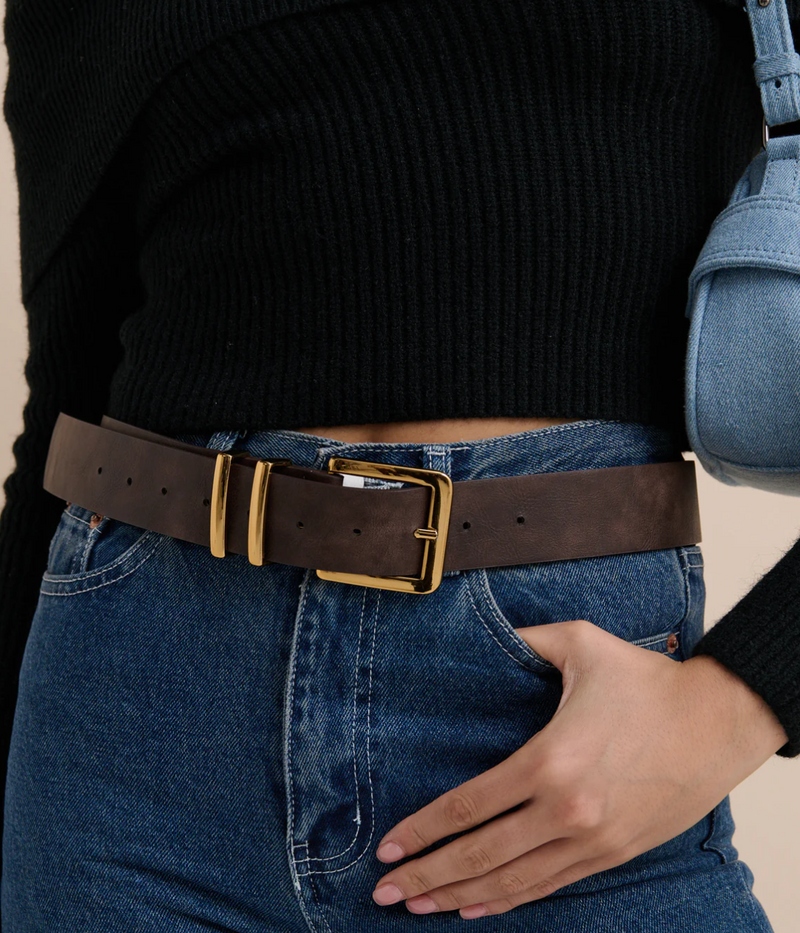 Western Vintage Brown Belt