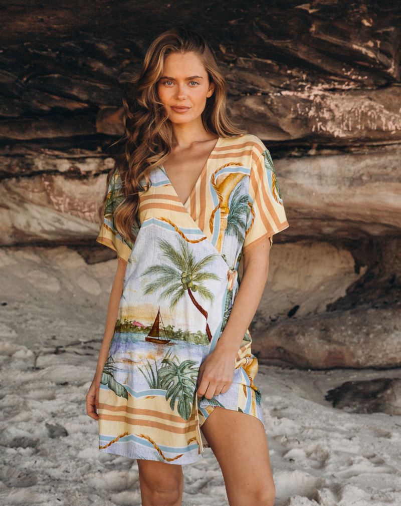 wrap summer dress Endless Summer Wrap Dress – owl spirit wear