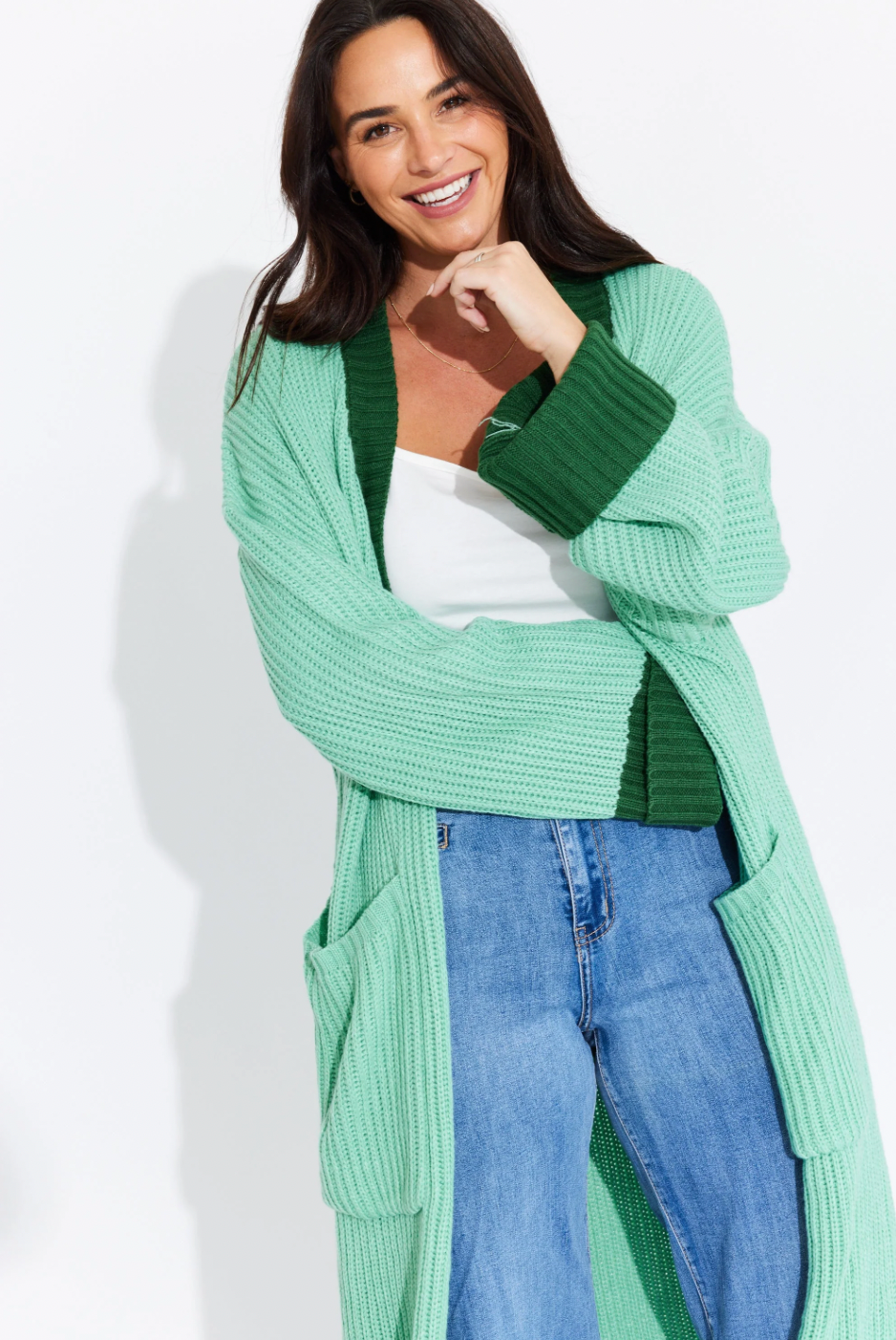 Jacinta Knit Cardigan Mint