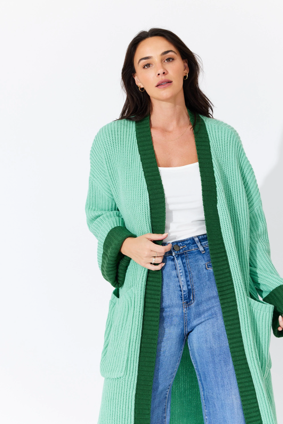 Jacinta Knit Cardigan Mint