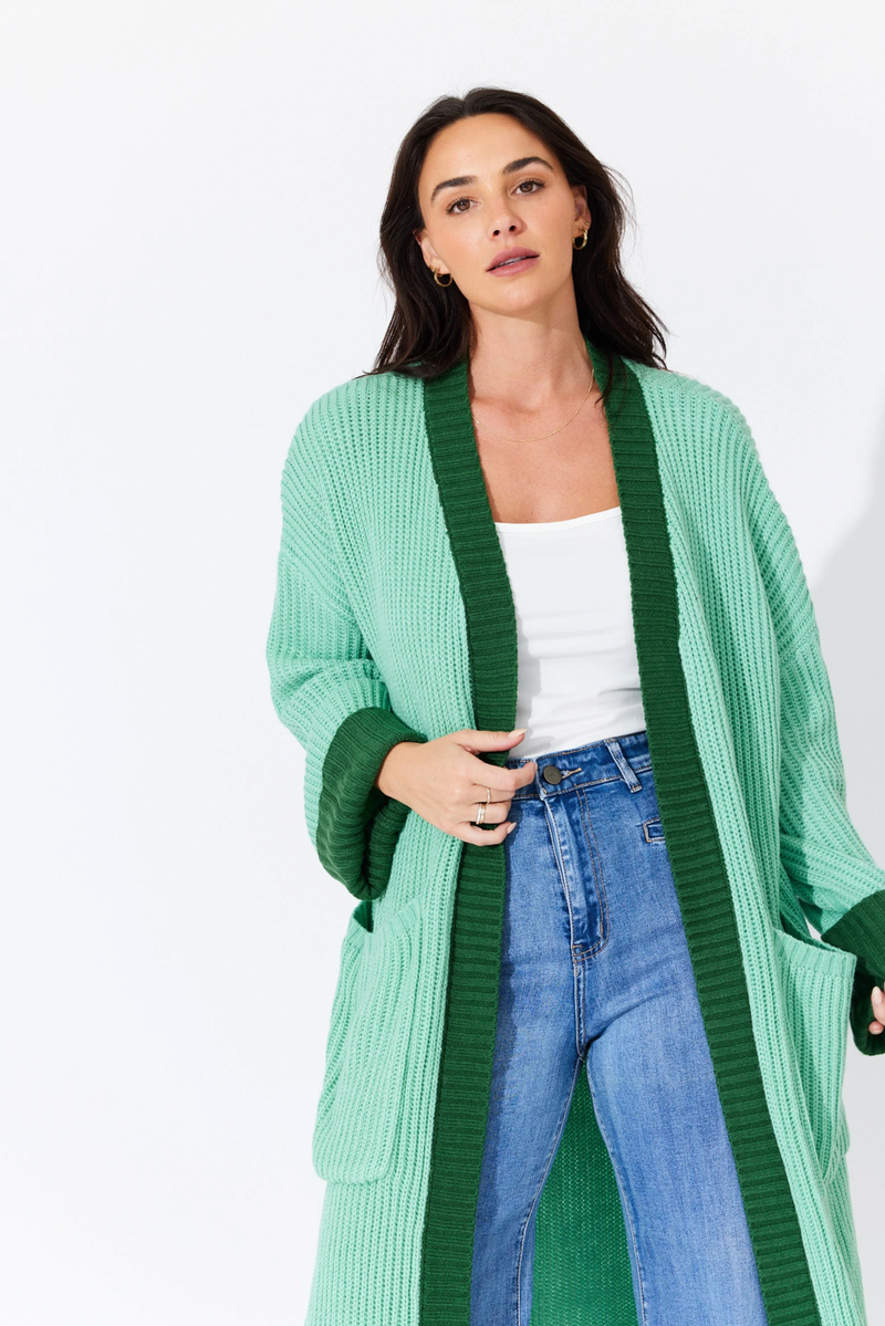 Jacinta Knit Cardigan Mint