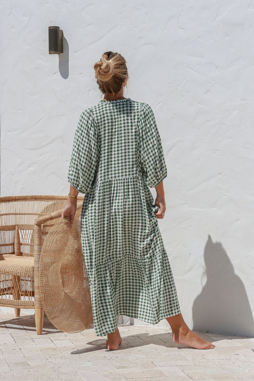 Maisie Gingham Maxi Dress