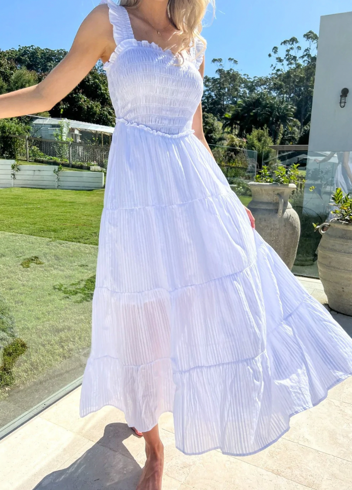 St Tropez White Maxi Dress