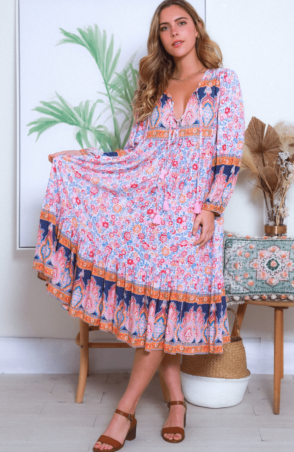 Florando Midi Dress